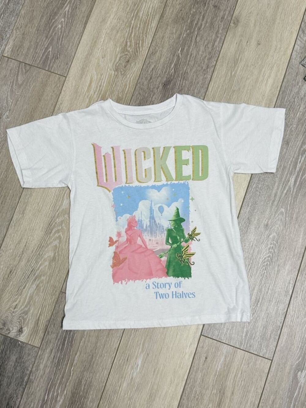 Wicked Movie Glinda Graphic T-Shirt Girls S 6/6X